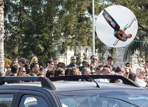 Entre lágrimas y recuerdos, una multitud despidió al kitesurfista Fernando Chino Cappi en la Basílica de Guadalupe