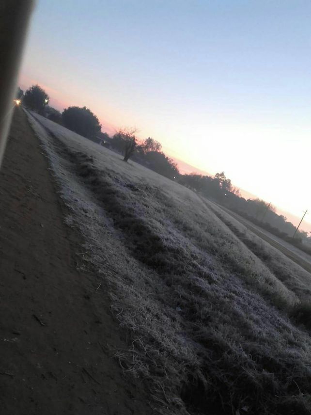 Foto de la helada en Recreo