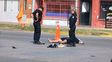 murio un motociclista al chocar con un camion en la esquina de penaloza y alberti