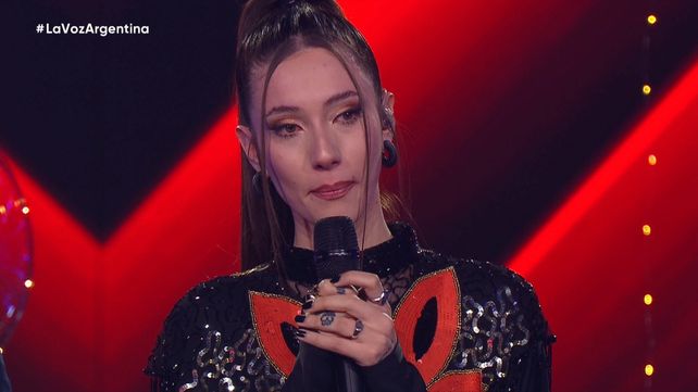 Iara Lombardi fue protagonista de un tenso momento en La voz Argentina.