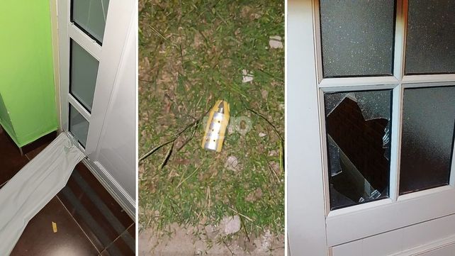 Una de las granadas que encontraron tras los ataques en la madrugada del martes 16 de febrero.