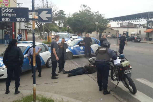 Un policía resultó herido en un accidente de tránsito