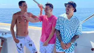 Di María, Paredes y Lo Celso, a pleno de vacaciones y se divirtieron con ¿un elefante?