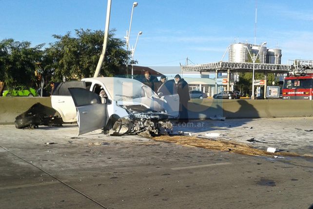 Impresionante accidente en Alem y Avellaneda