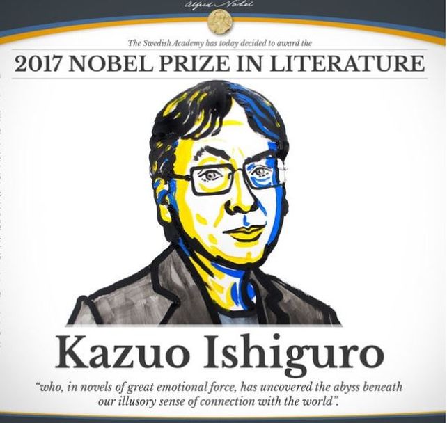 El Premio Nobel de Literatura fue para el escritor británico Kazuo Ishiguro