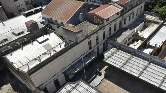 Una vista aérea del edificio de Sarmiento 1326