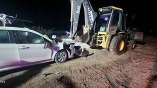 Ruta 20: un hombre murió en un choque contra una retroexcavadora