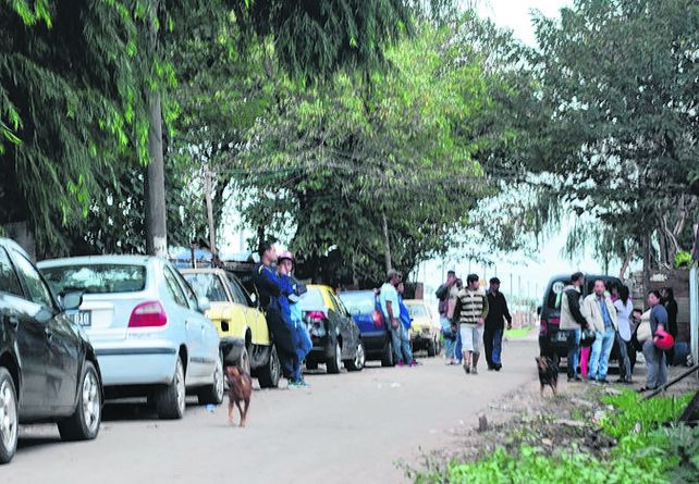 tristeza. María Celeste fue velada ayer en una humilde casilla en su barrio.