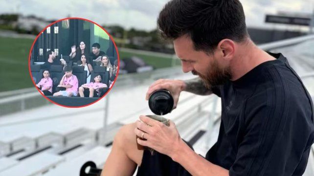 Un video fue viral al mostrar el momento en que le rechazaron un mate a Lionel Messi.
