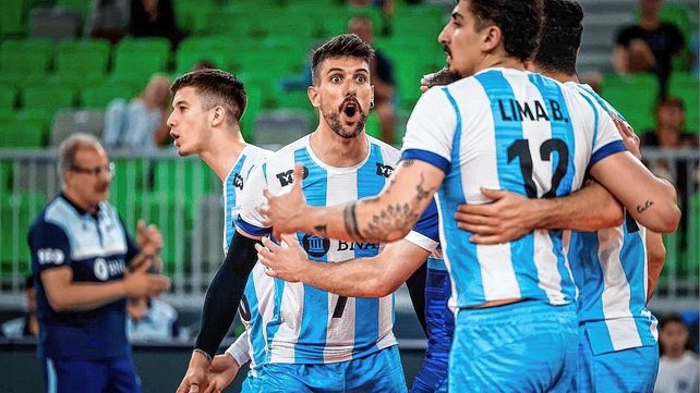 El seleccionado argentino masculino de vóleibol logró este miércoles una victoria sobre Egipto.