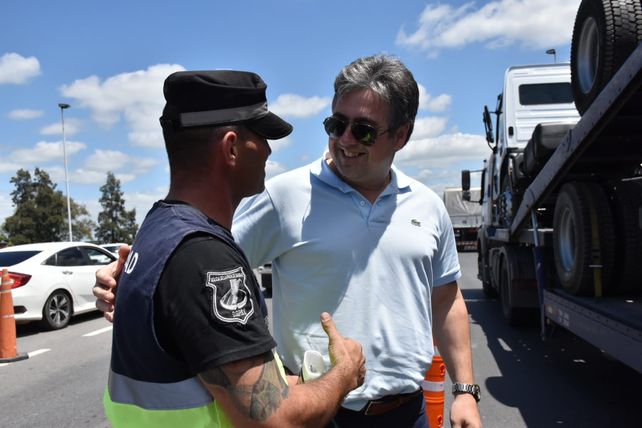 El ministro Cococcioni estuvo presente en el inicio del operativo.