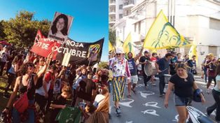 Las agrupaciones de Newells y Central mostraron su compromiso en el Día de la Memoria, Verdad y Justicia.