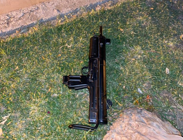 El arma de fuego que tenía en su poder el delincuente en el atraco en barrio La Florida.&nbsp;