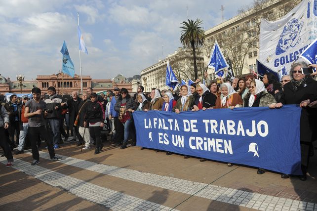 Las Madres se manifestaron en contra de las políticas que lleva adelante este gobierno.