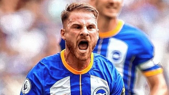 Alexis Mac Allister anotó el primer gol de la temporada para la victoria de Brighton.