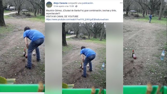 El mejor bochazo del mundo: el video viral de un santafesino por adopción