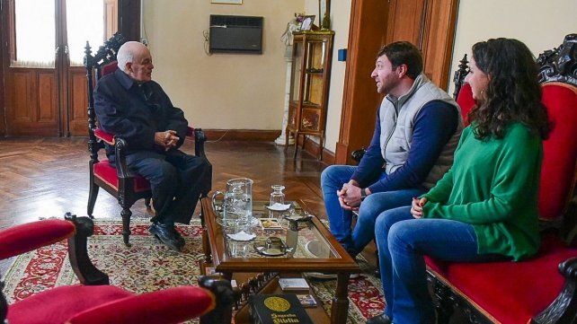 Monseñor Puiggari recibió a Nicolás Mathieu