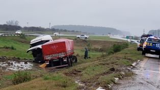 Jornada accidentada en Ruta 14: un herido grave