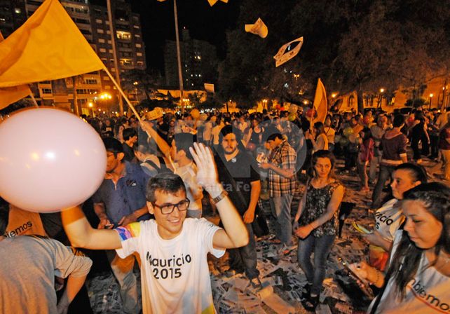Santa Fe festejó el triunfo de Macri