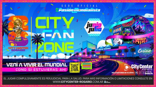 Mundial 2026: City Center Rosario tendrá Fan Zone, sorteos y premios cuando juegue Argentina