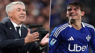Carlo Ancelotti elogió a Nico Paz y se refirió a la chance de que vuelva al Real Madrid.