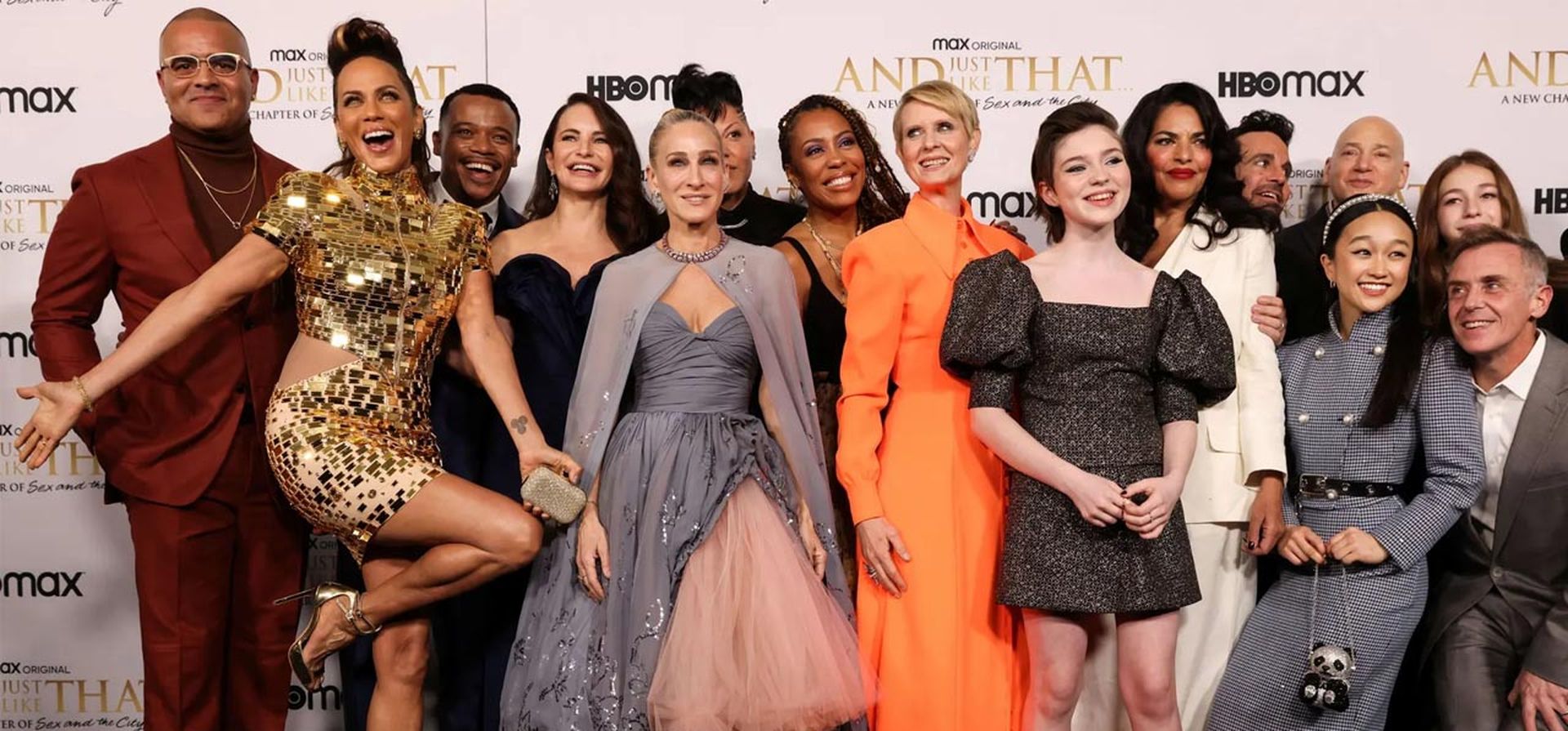 Miembros del elenco asisten al estreno en la alfombra roja de la secuela de Sex and The City, And Just Like That, Nueva York.