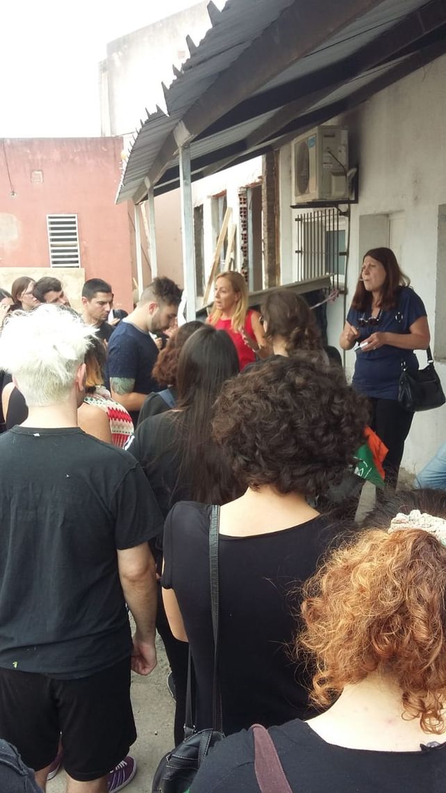Estudiantes intercambiaron reclamos con directivos.&nbsp;