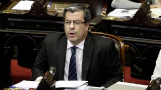 El rosarino Germán Martínez, jefe de la bancada de UP en la Cámara baja nacional.