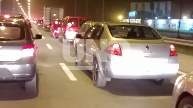 Advierten sobre demoras en la ruta provincial 1 y la ruta nacional 168 para volver a Santa Fe
