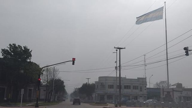 Humo de los incendios en Viale