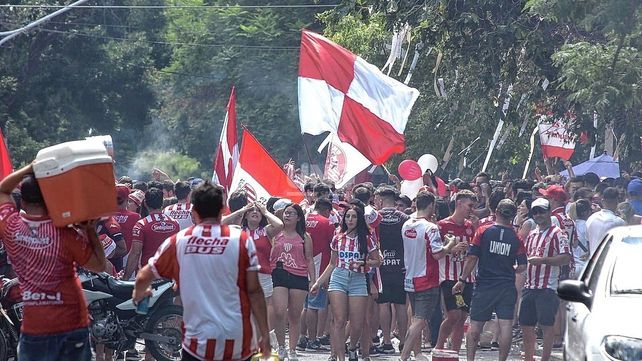Todo el color de la previa de los hinchas de Unión