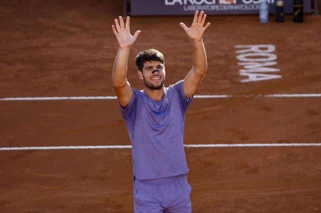 Carlos Alcaraz avanzó a la final del Masters 1000 de Roma