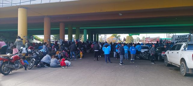 La CCC y otros movimientos obreros ralizaron un acto en Presidente Perón y Circunvalación.