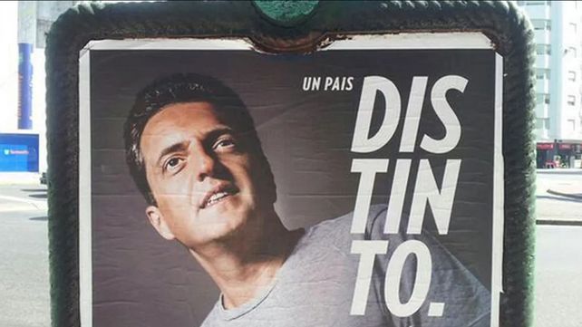 El afiche de campaña de Sergio Massa en su campaña presidencial de 2015
