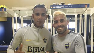 El ídolo junto al delantero de Deportes Tolima&nbsp;