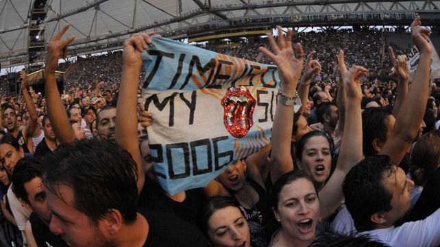 Fans de los Stones en el estadio Único de La Plata