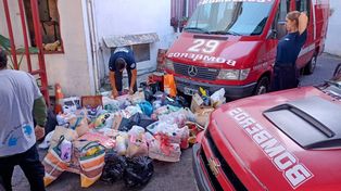 Los Bomberos Voluntarios, camino a Bahía Blanca con 7 camiones de solidaridad