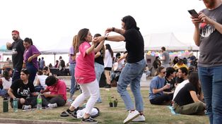 Fiesta de estudiantes rosarinos en defensa de la universidad pública