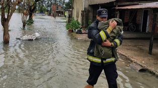 Hubo un colapso de todo el sistema de drenaje con agua en prácticamente toda Vera