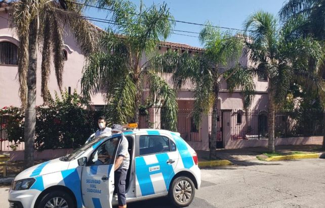 Saldán. El frente del residencial para mayores adultos ayer a la tarde.