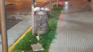 Suciedad en la nueva Hipólito Irigoyen