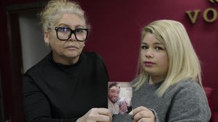 Patricia Gutiérrez, madre de Héctor Figueroa y su pareja, Romina Funes.