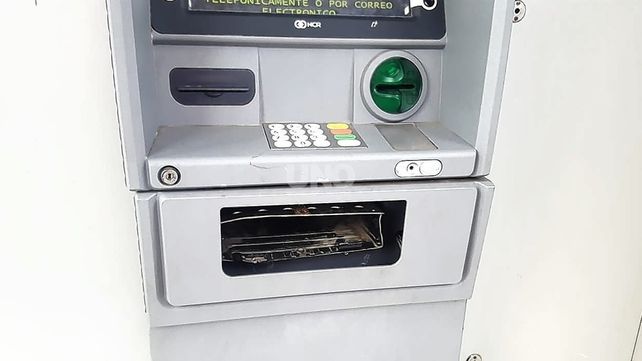 El cajero violentado en el norte de la ciudad