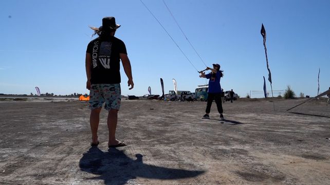 Melincué recibió a todos los que se acercaron a conocer un poco más sobre el mundo del kitesurf