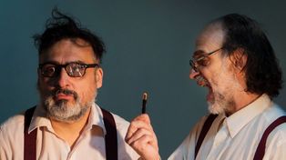 Miguel Bosco y Adrián Giampani son parte del elenco de El líquido táctil, que se puede ver este fin de semana en la agenda teatral rosarina