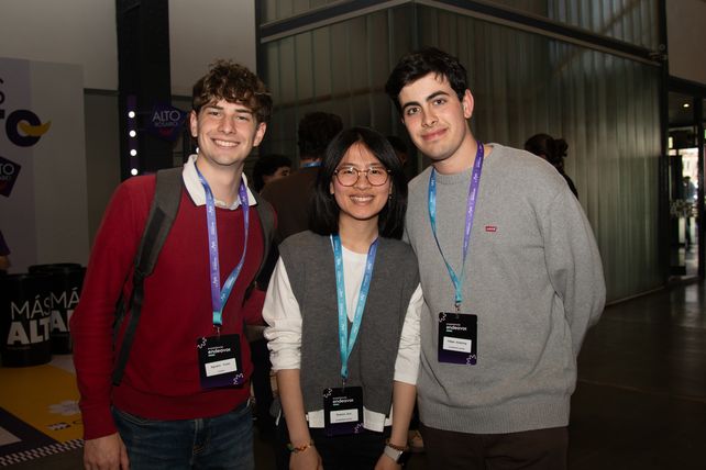 Agustín Fussi, Susana Guo y Felipe Amelong