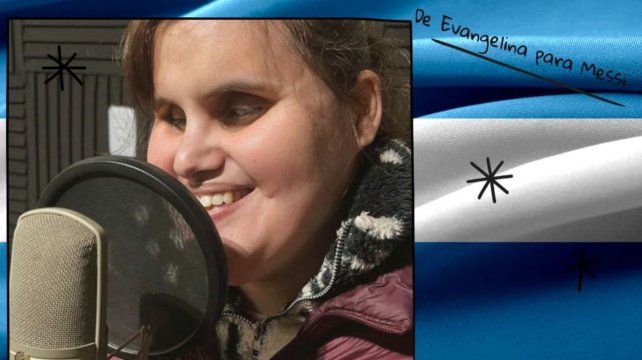 La cantante de Villaguay Evangelina Rebozio vuelve a emocionar con un tema dedicado a Lionel Messi