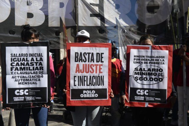 Las organizaciones reclaman que los salarios se ajusten automáticamente según la evolución de la canasta básica.