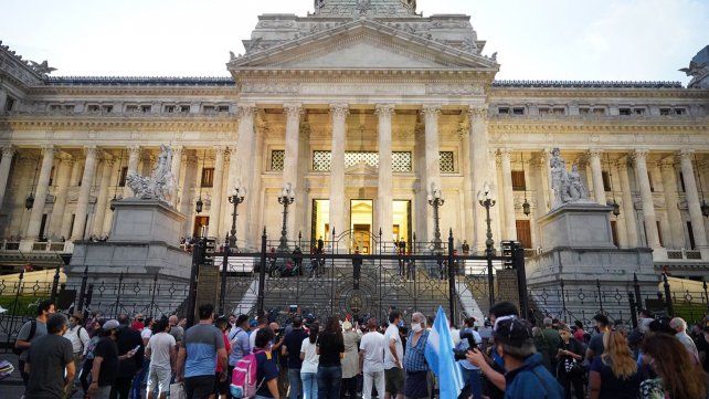 El Congreso de la Nación, donde se realiza el velatorio del expresidente Menem. 