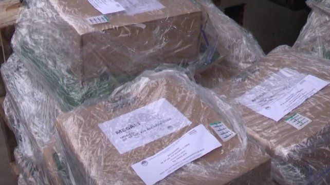 Urnas para las elecciones de este domingo en Santa Fe.